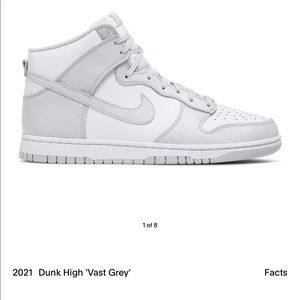 Nike Dunks Vast Grey